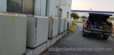 Bảo dưỡng điều hòa công nghiệp tại khu công nghiệp Tràng Duệ