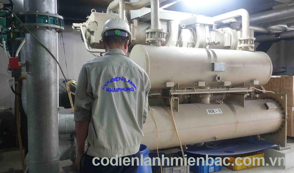 Tẩy cặn Chiller tại Khu công nghiệp Vsip Hải Phòng 