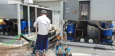 Tẩy cặn Chiller tại Bắc Giang