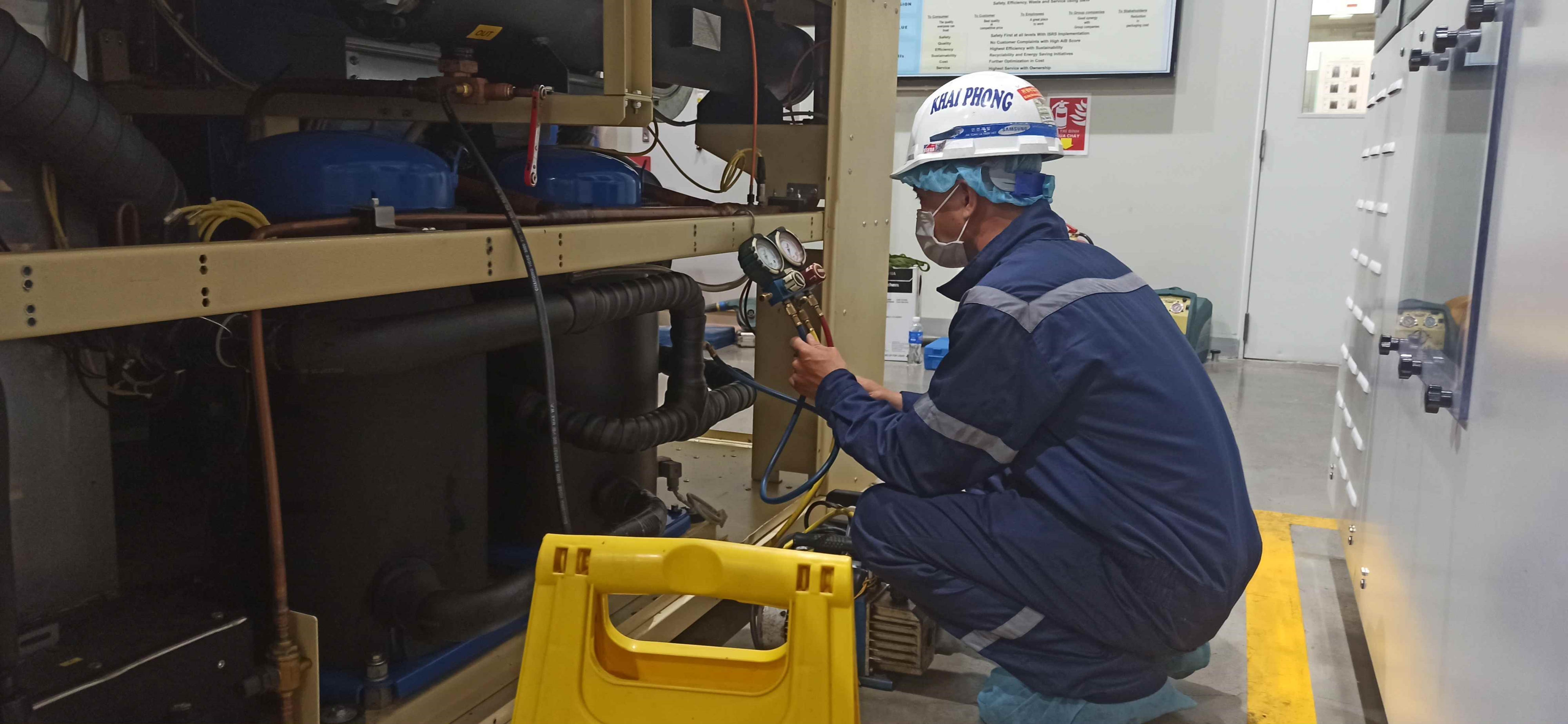 Sửa chữa Chiller tại Vĩnh Phúc