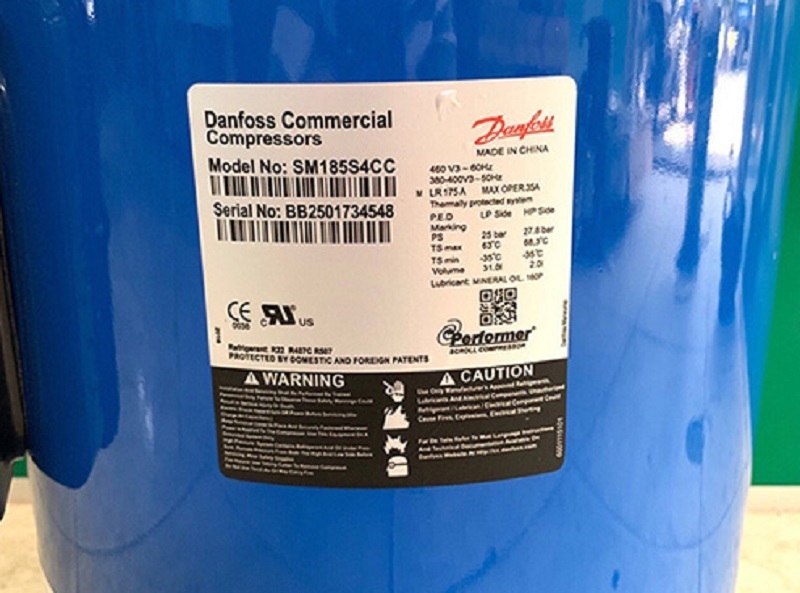 Máy nén sm185s4CC – Máy nén xoắn ốc Danfoss