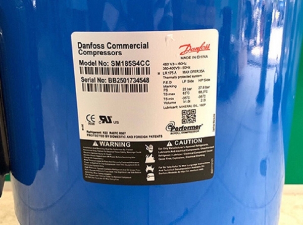 Máy nén sm185s4CC – Máy nén xoắn ốc Danfoss