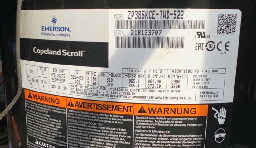 Máy nén ZP385KCE-TWD-522