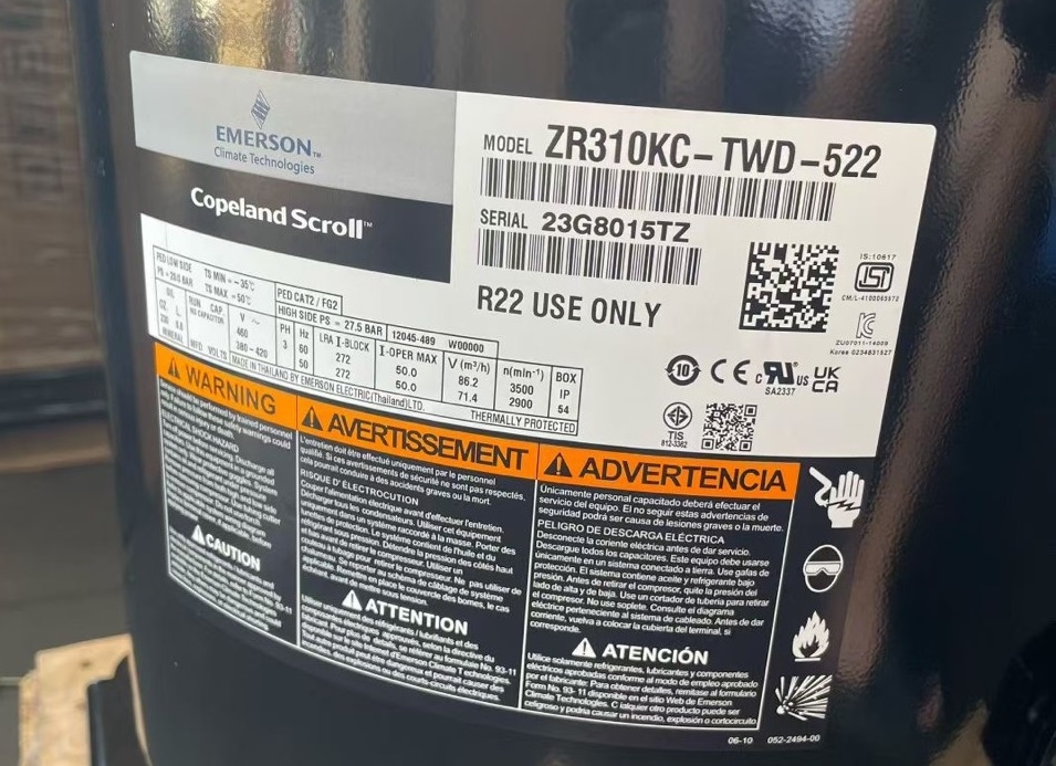 Máy nén ZR310KC-TWD-522