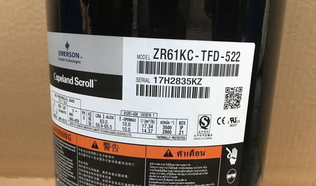 Máy nén zr61kc-tfd-522–chính hãng, hiệu suất cao