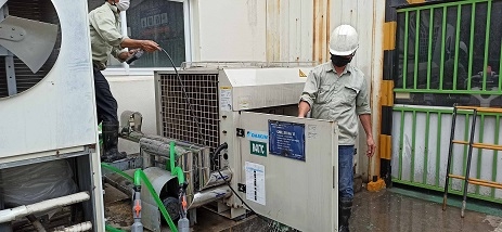 Tẩy cặn Chiller tại Khu công nghiệp Phúc Điền