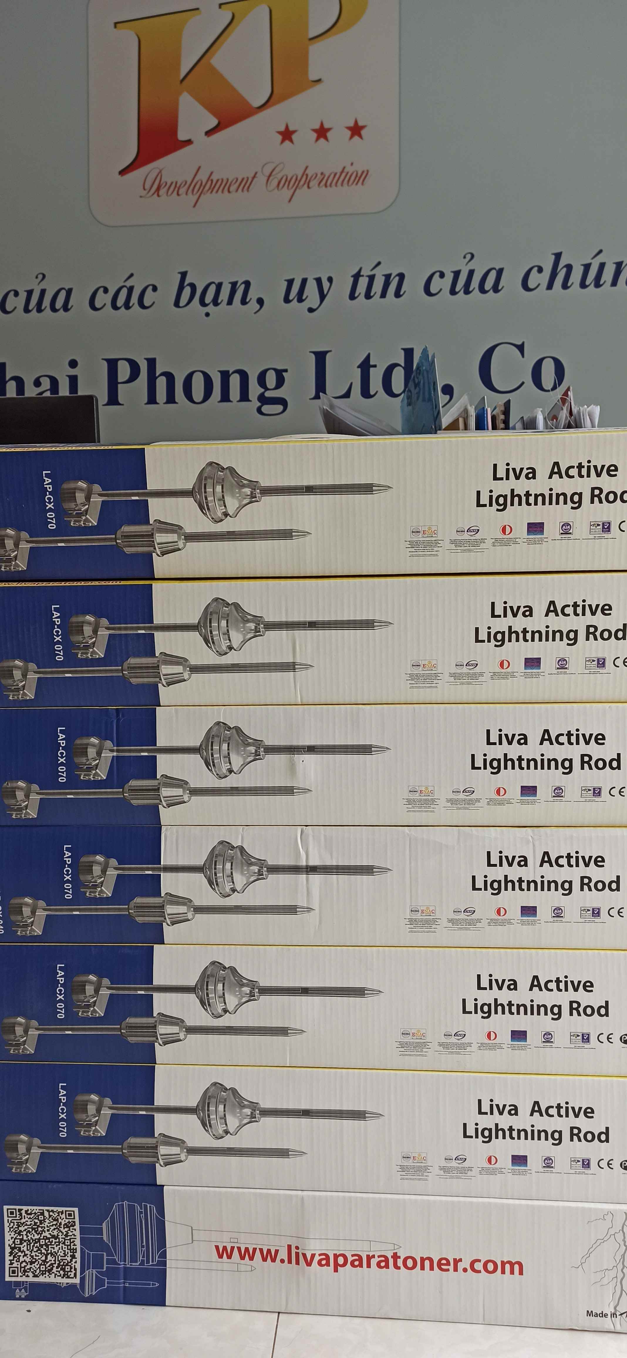 Vật tư kim thu sét sẵn tại kho