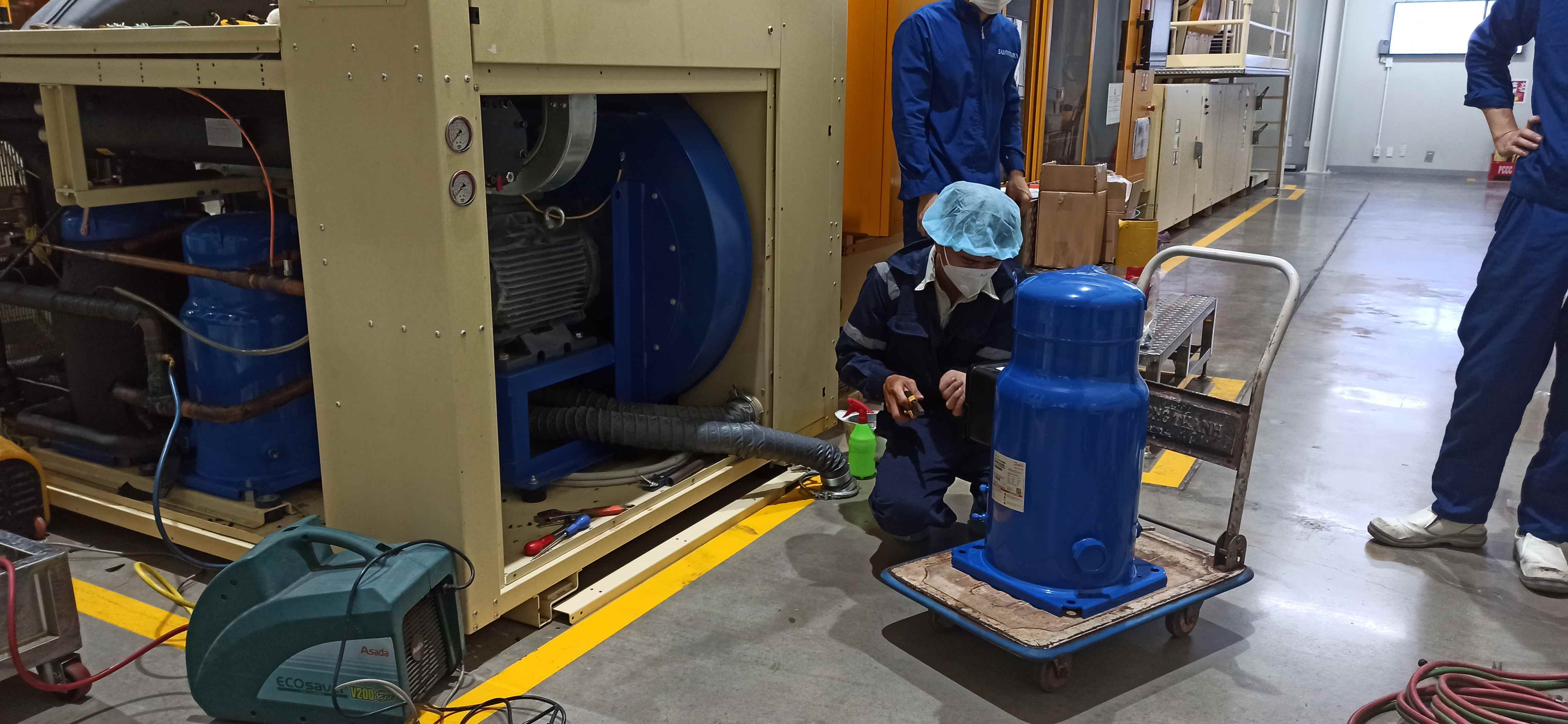 Thay máy nén tại Hải Dương